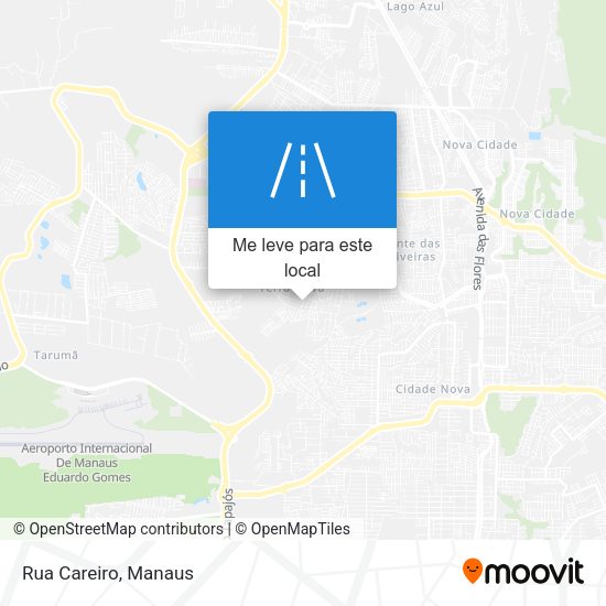 Rua Careiro mapa