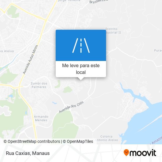 Rua Caxias mapa