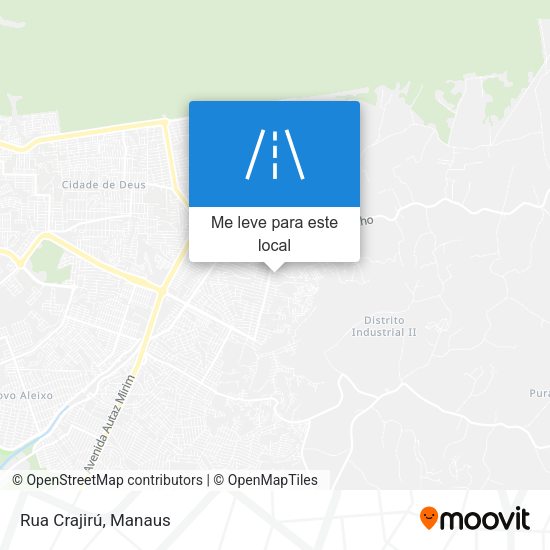 Rua Crajirú mapa