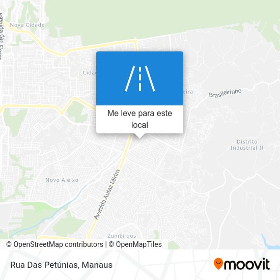 Rua Das Petúnias mapa