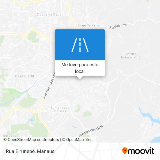 Rua Eirunepé mapa