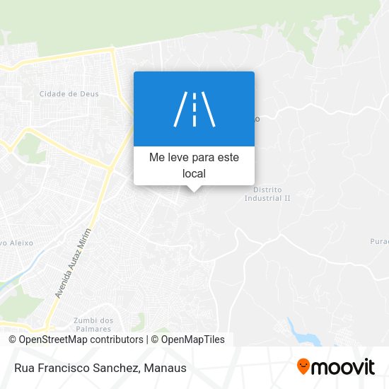 Rua Francisco Sanchez mapa