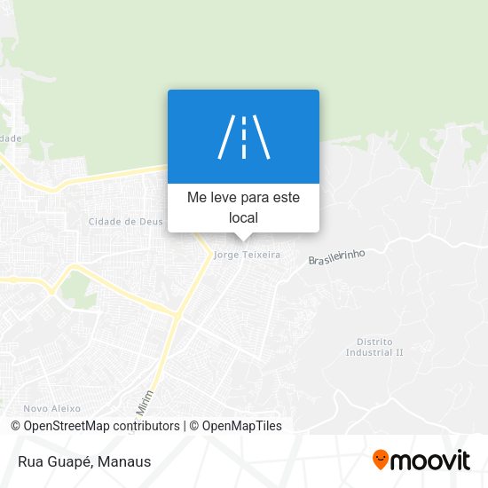 Rua Guapé mapa