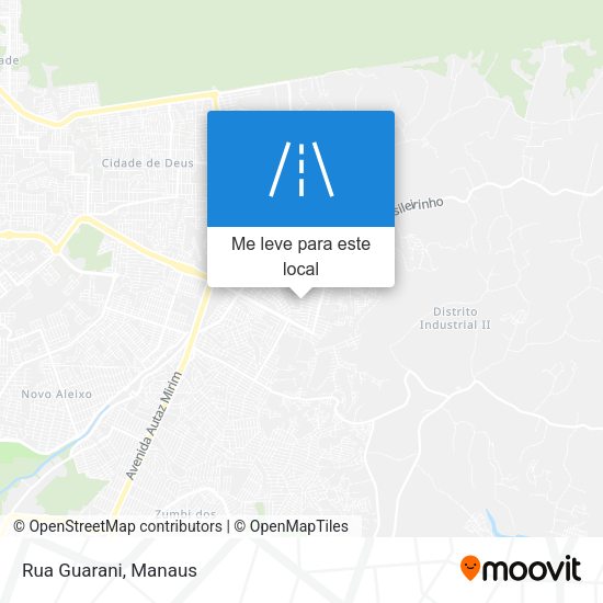 Rua Guarani mapa