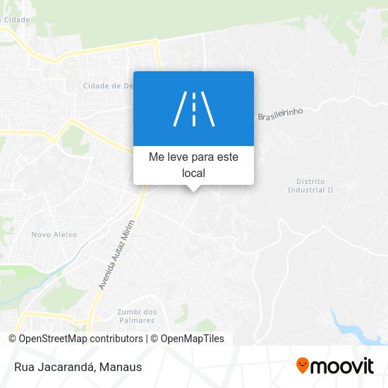 Rua Jacarandá mapa