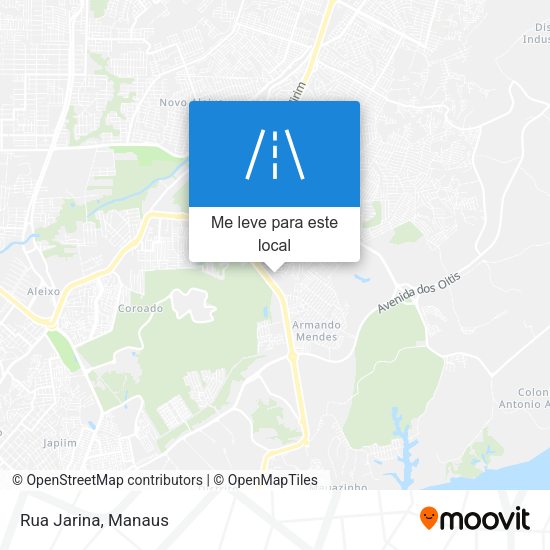 Rua Jarina mapa