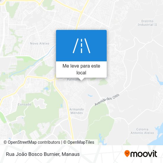 Rua João Bosco Burnier mapa