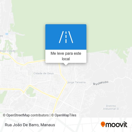 Rua João De Barro mapa