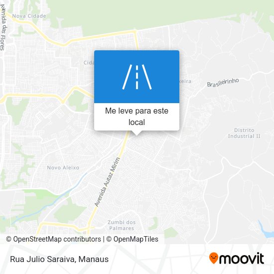 Rua Julio Saraiva mapa