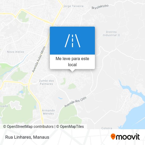 Rua Linhares mapa