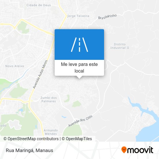 Rua Maringá mapa