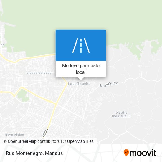Rua Montenegro mapa