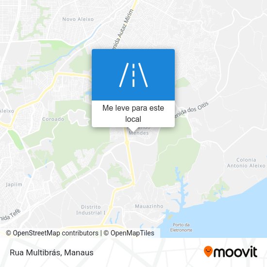 Rua Multibrás mapa