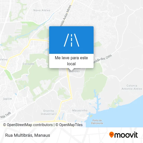 Rua Multibrás mapa