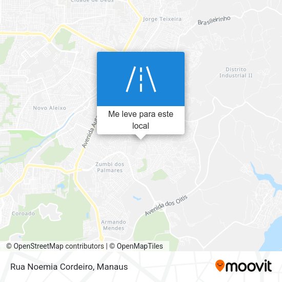 Rua Noemia Cordeiro mapa