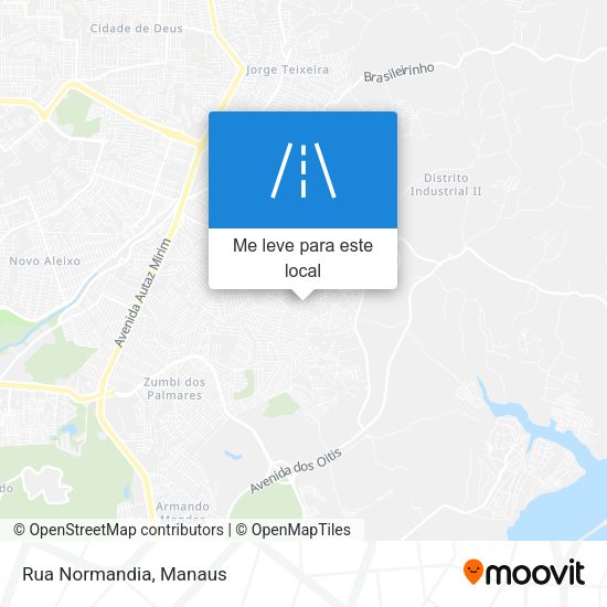 Rua Normandia mapa