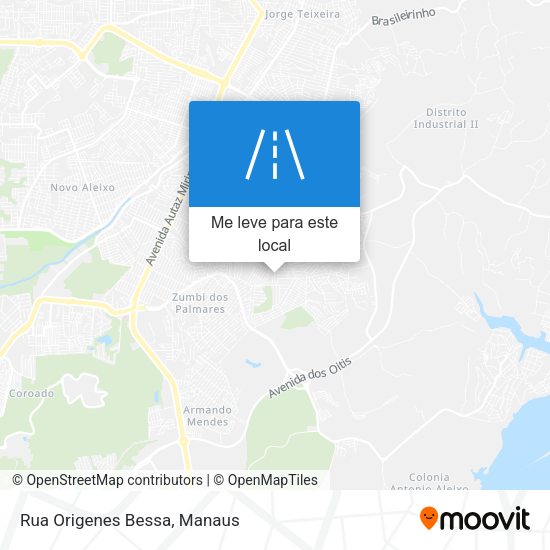 Rua Origenes Bessa mapa