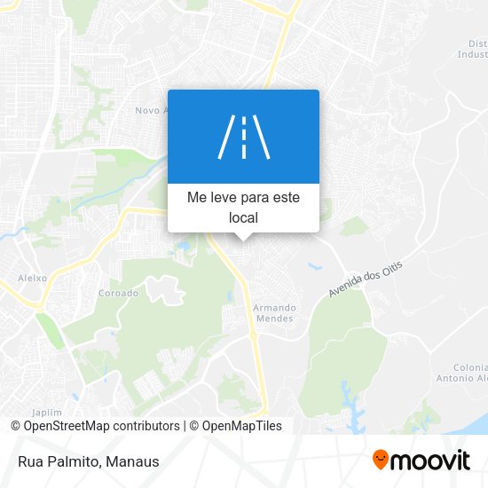 Rua Palmito mapa
