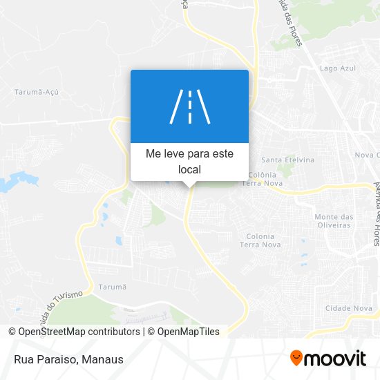 Rua Paraiso mapa