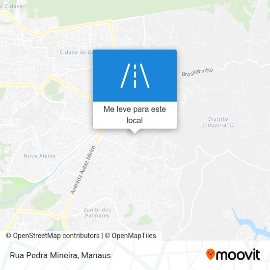 Rua Pedra Mineira mapa