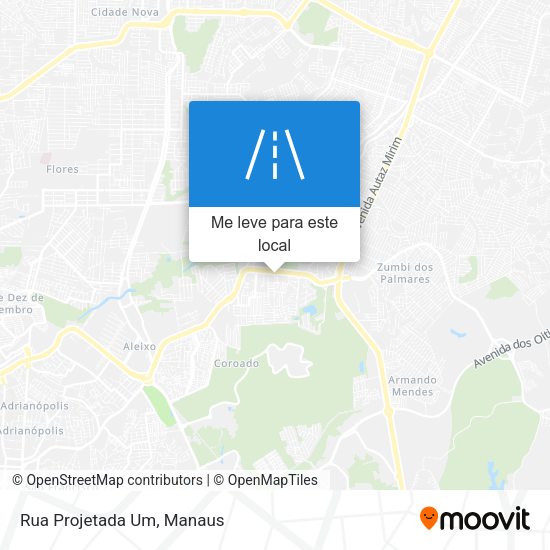 Rua Projetada Um mapa