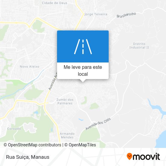 Rua Suiça mapa