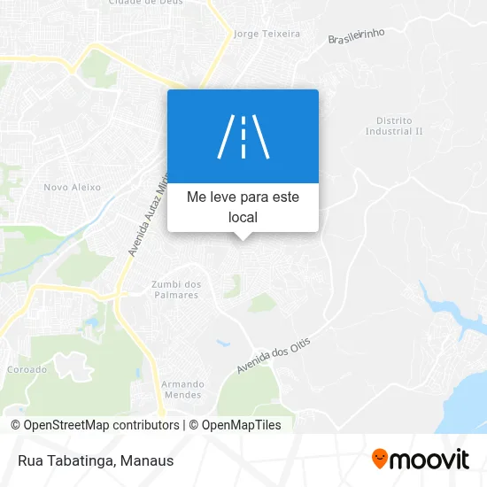 Rua Tabatinga mapa