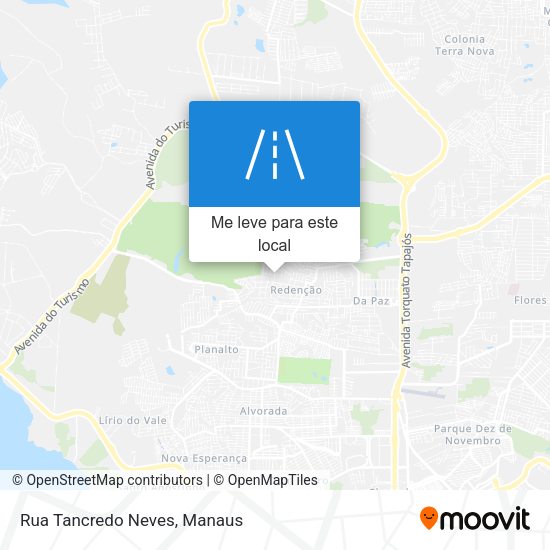 Rua Tancredo Neves mapa