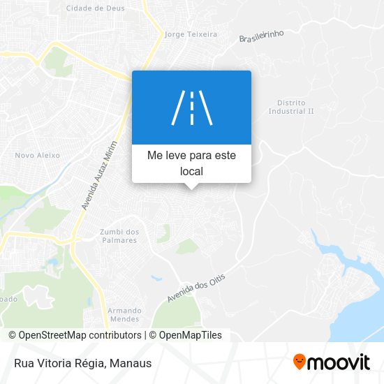 Rua Vitoria Régia mapa