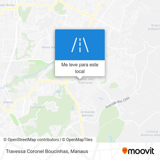 Travessa Coronel Boucinhas mapa