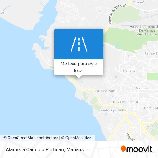 Alameda Cândido Portinari mapa
