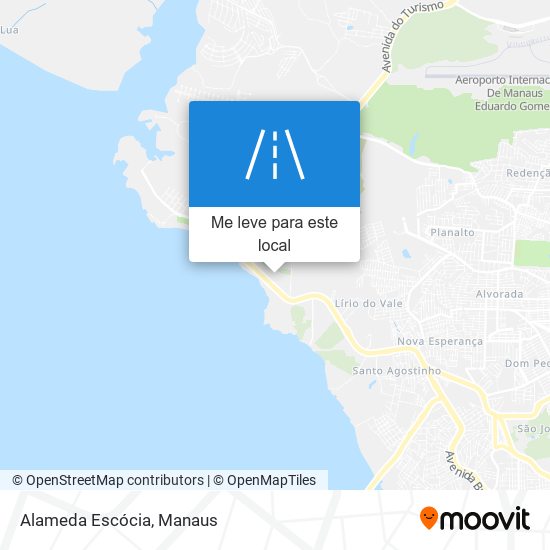 Alameda Escócia mapa