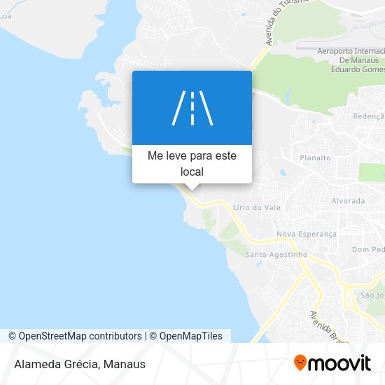 Alameda Grécia mapa