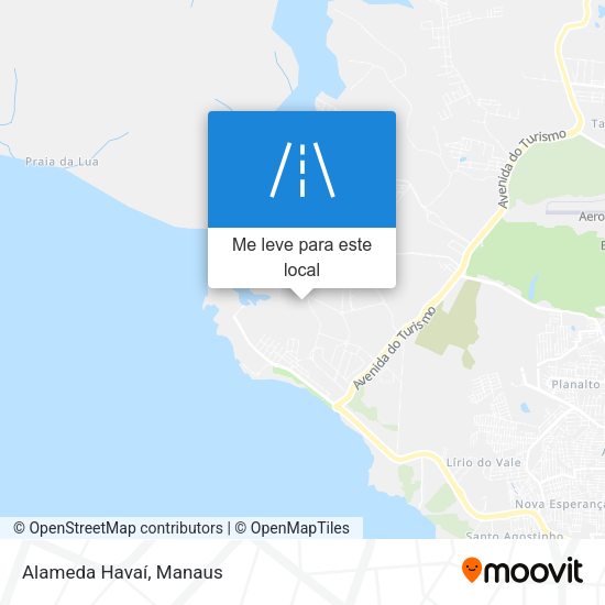 Alameda Havaí mapa