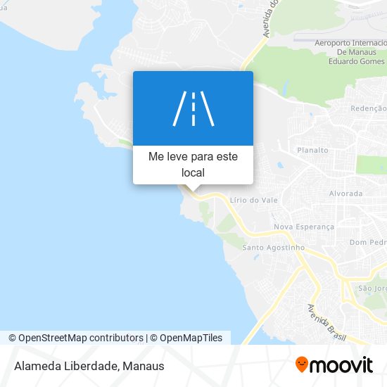 Alameda Liberdade mapa