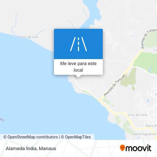 Alameda Índia mapa
