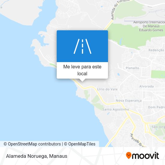 Alameda Noruega mapa