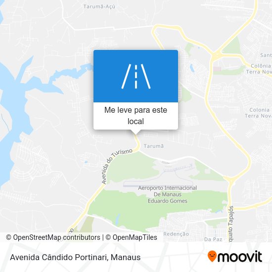 Avenida Cândido Portinari mapa