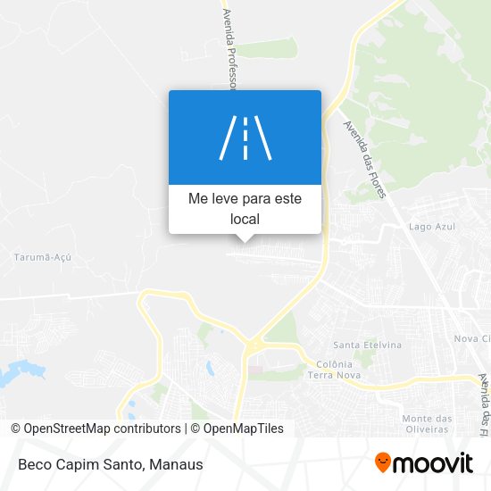 Beco Capim Santo mapa