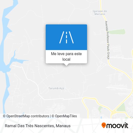 Ramal Das Três Nascentes mapa