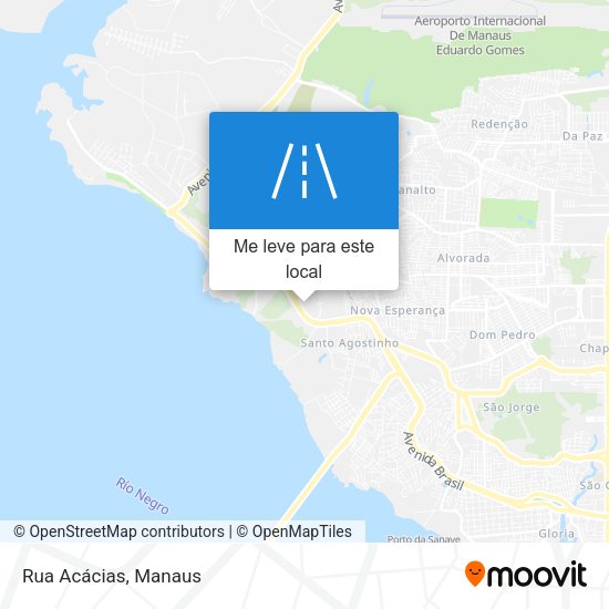 Rua Acácias mapa