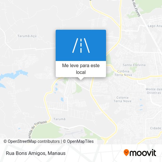 Rua Bons Amigos mapa