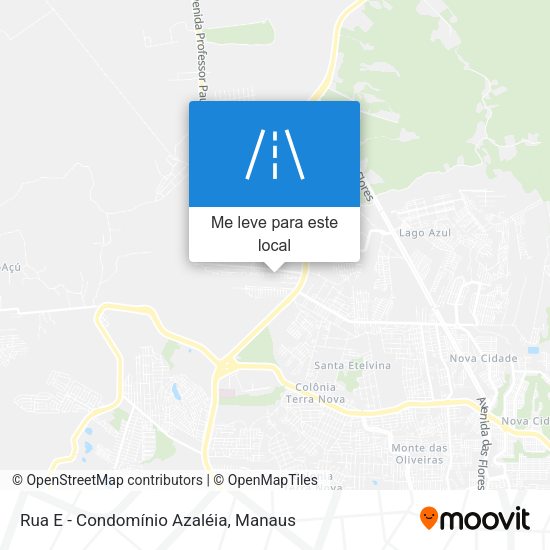 Rua E - Condomínio Azaléia mapa