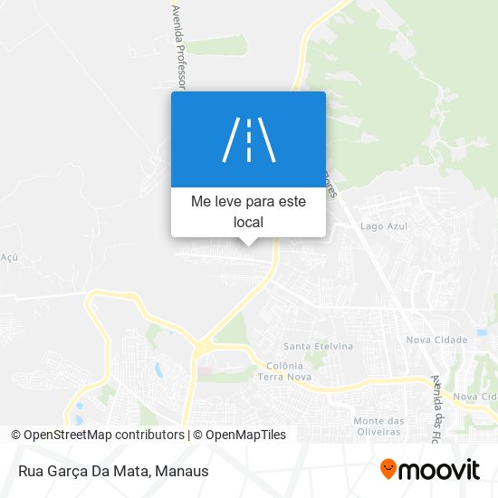 Rua Garça Da Mata mapa