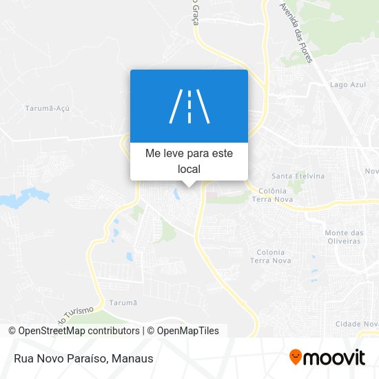 Rua Novo Paraíso mapa