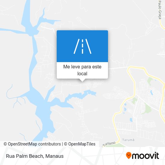 Rua Palm Beach mapa