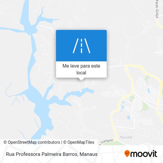 Rua Professora Palmeira Barros mapa