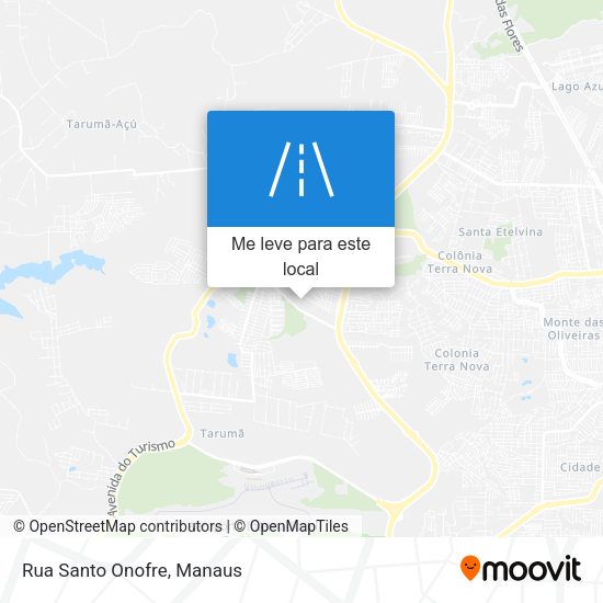 Rua Santo Onofre mapa