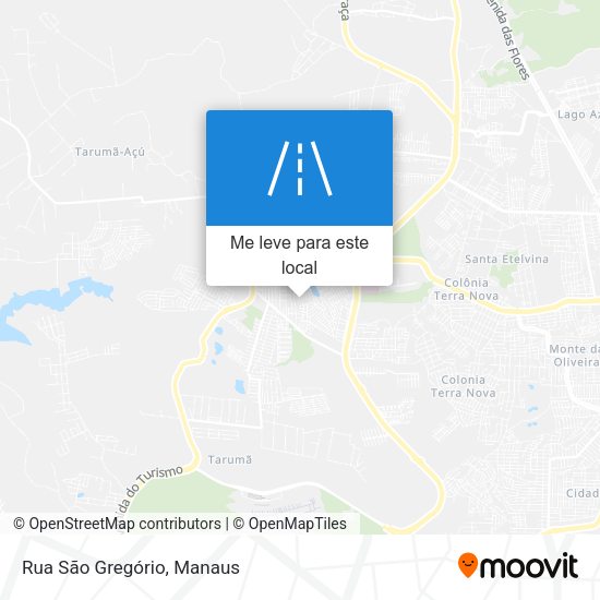 Rua São Gregório mapa