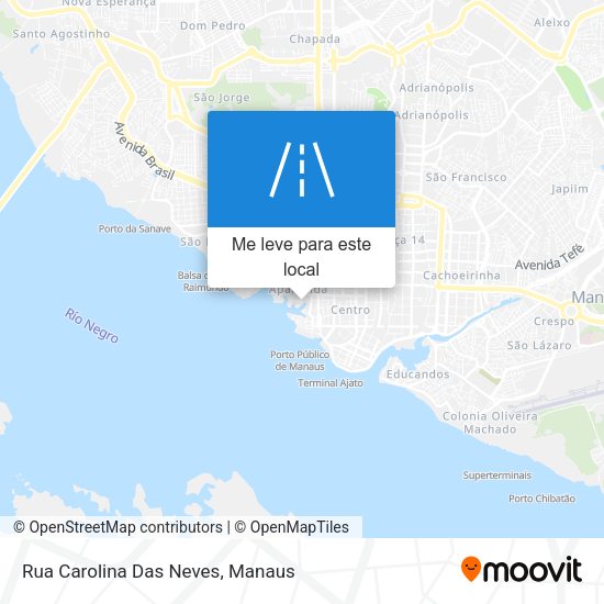Rua Carolina Das Neves mapa